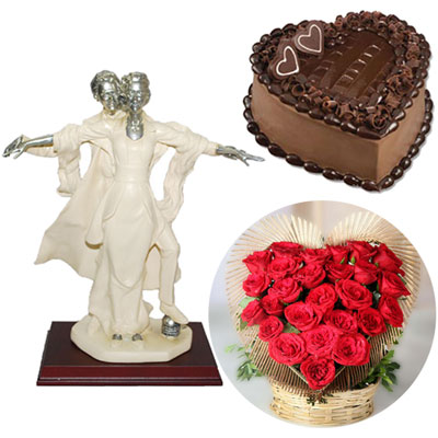 "Round shape Belgian chocolate cake - 1kg - Click here to View more details about this Product